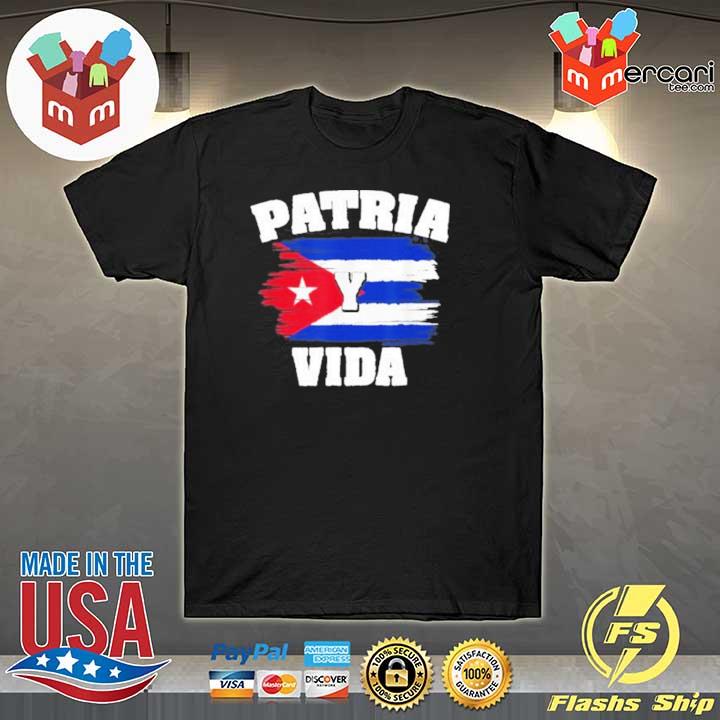 Patria Y Vida Cuba Cuban Freedom Movement Himno Cubano T-Shirt