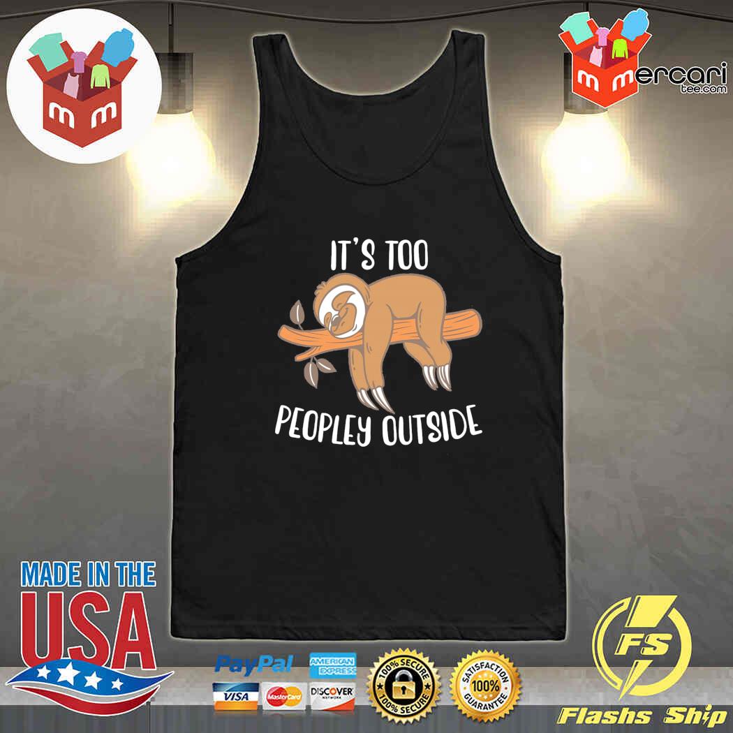 Some Days I Just Stay Inside Too Peopley Funny Novelty Vest Singlet Top