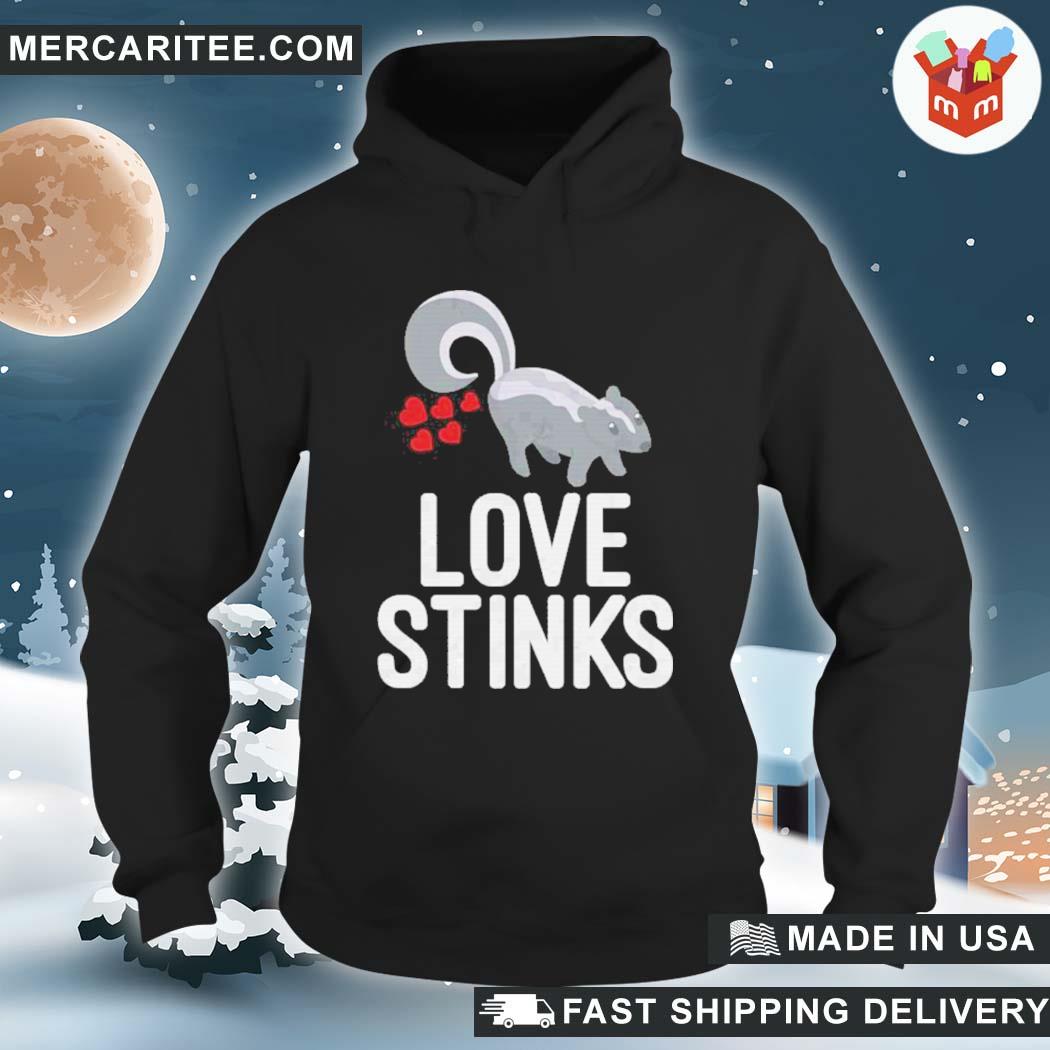 Love Stinks Skunks Romantic Heart Sweatshirt 
