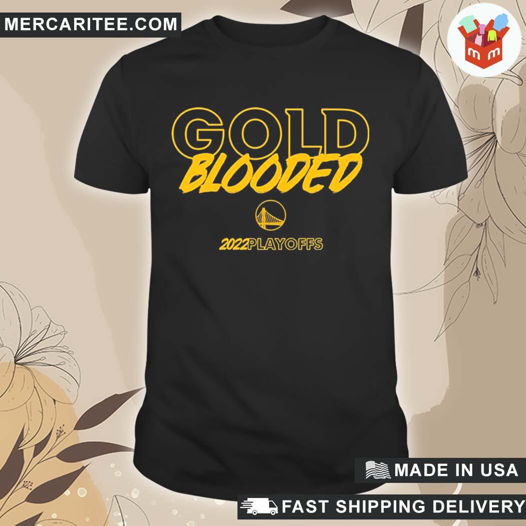 warriors gold blooded shirt