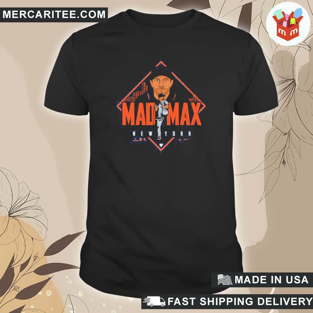 Official Breakingt Store Max Scherzer Mad Max Athlete Logos T-Shirt