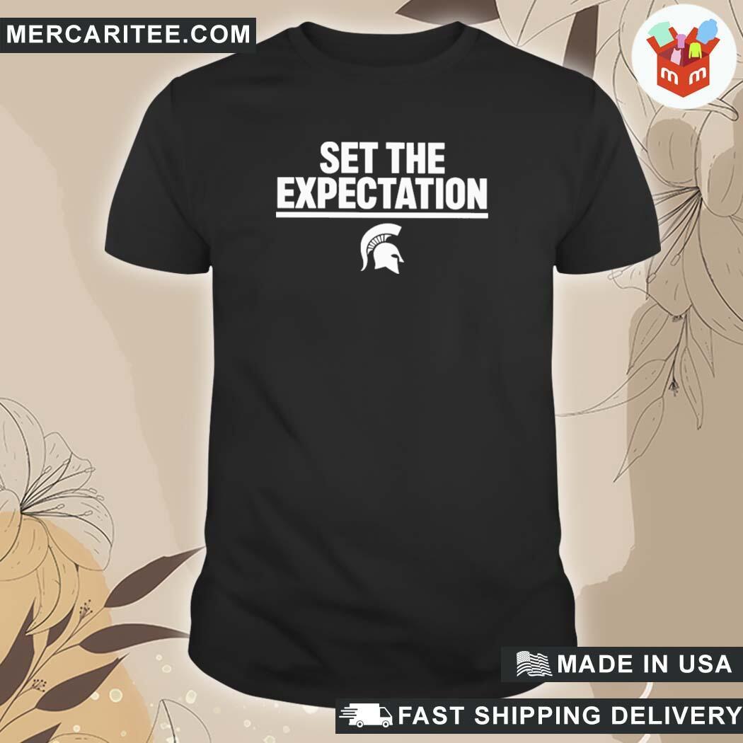 Official Brendatracy24 Set The Expectation Michigan State University Davidharns T-Shirt