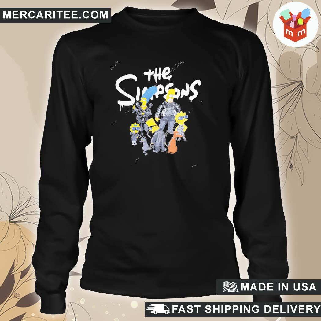 Official The Simpsons Cast Simpsons Models T-Shirt long sleeve