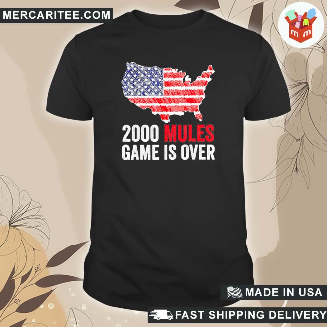 Official 2000 Mules Game Is Over Fair Elections Vote Trump 2024 T-Shirt