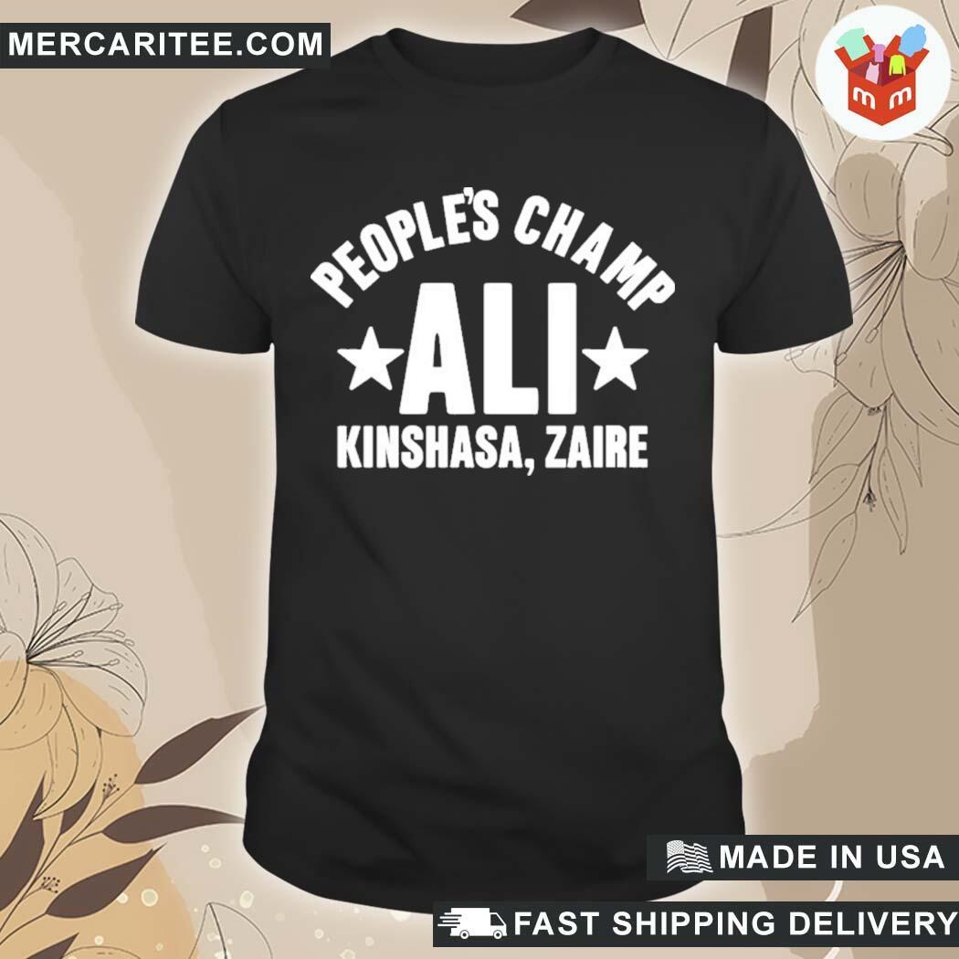 Official Ali White People's Champ Ali Kinshasa Zaire Lucas Giolito T-Shirt