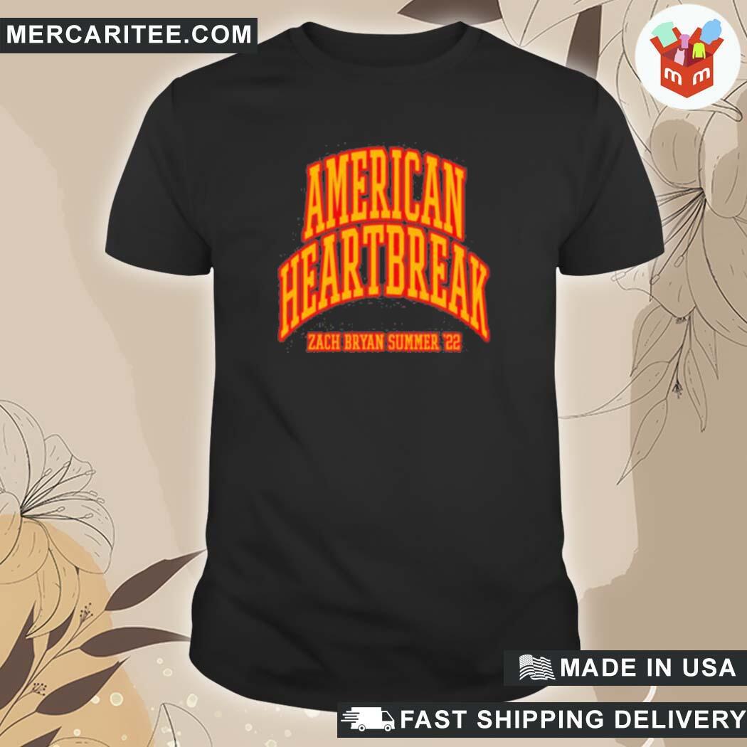 Official American Heartbreak Summer 2022 Zach Bryan Shop T-Shirt