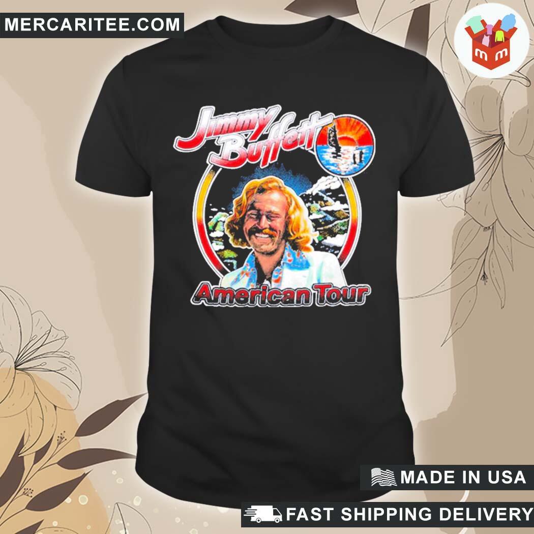 Official Dave Portnoy Jimmy Buffett 1979 Volcano American Tour Jimmy Buffett Store T-Shirt