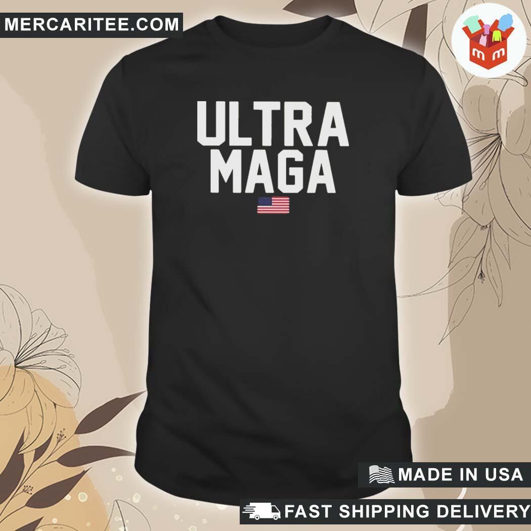 Official Donald Trump 2024 Ultra Maga American Flag T-Shirt