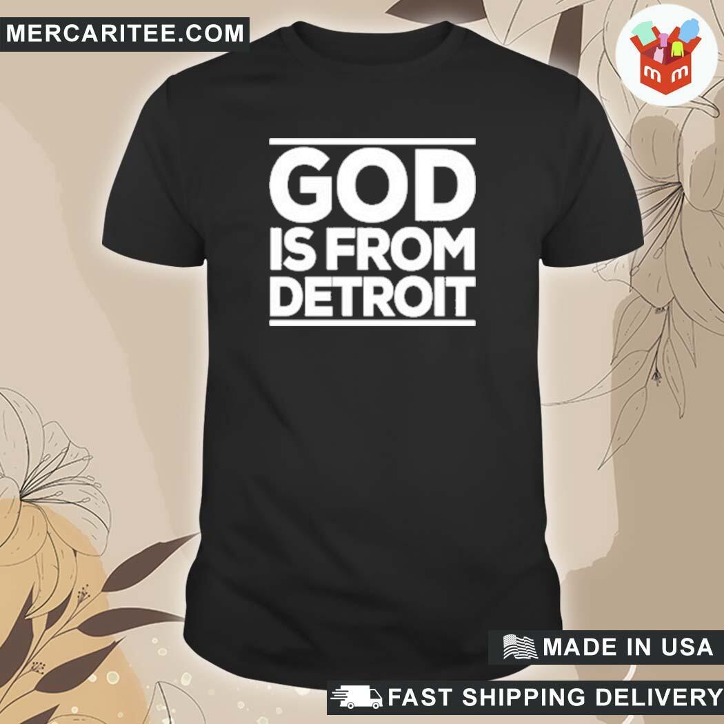 Official Jen Devor God Is From Detroit Villanova University Gplex Detroit 2022 T-Shirt