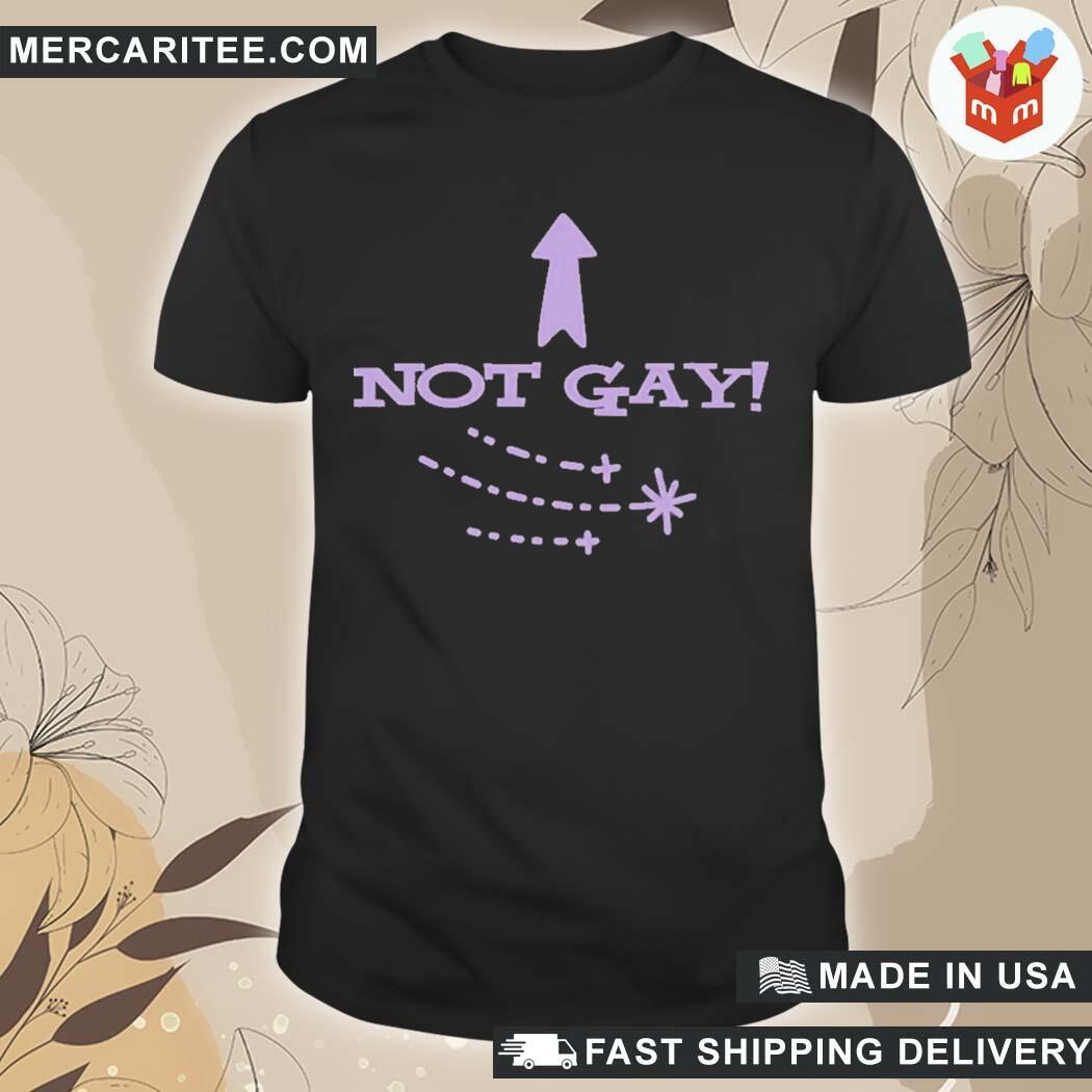 Official Not Gay Fitted Bimbo Merch Not Gay Fitted T-Shirt