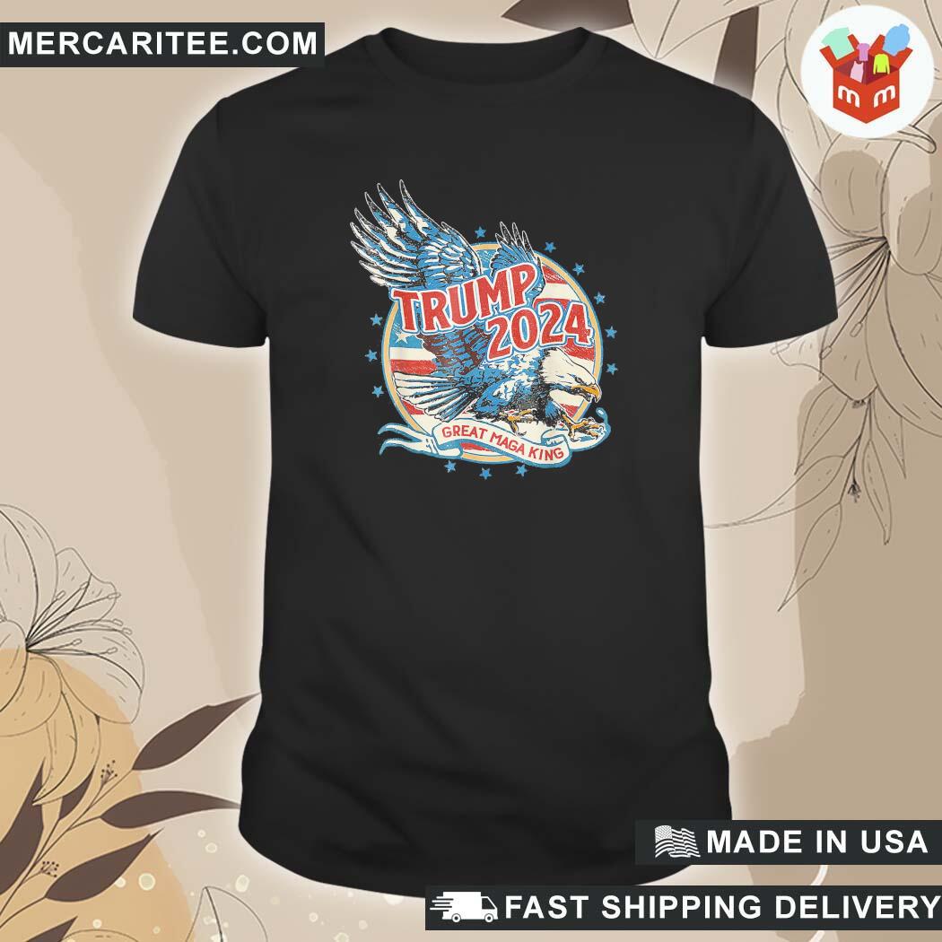 Official Trump 2024 The Great Maga King Ultra Maga Ultra Maga Eagle T-Shirt