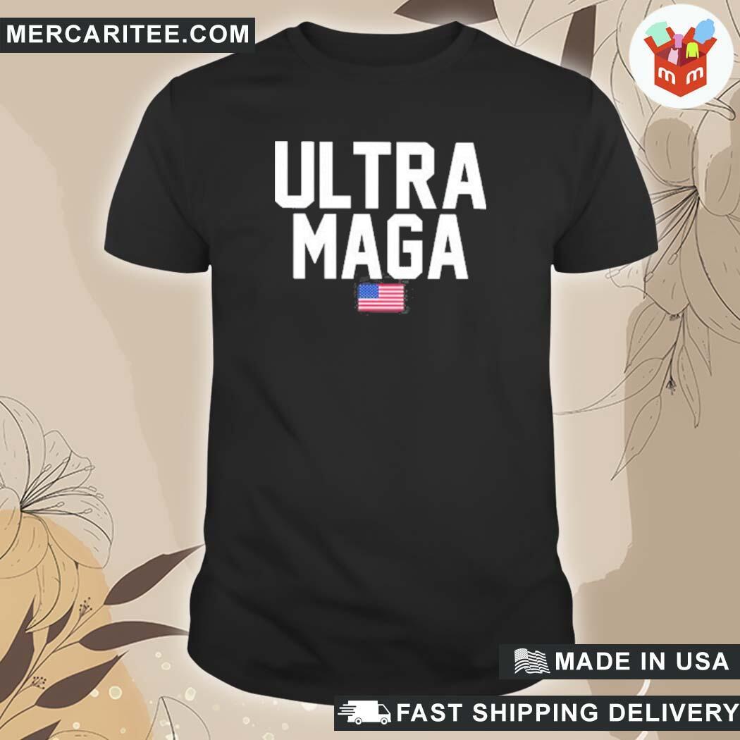Official Ultra Maga American Flag Anti Biden T-Shirt