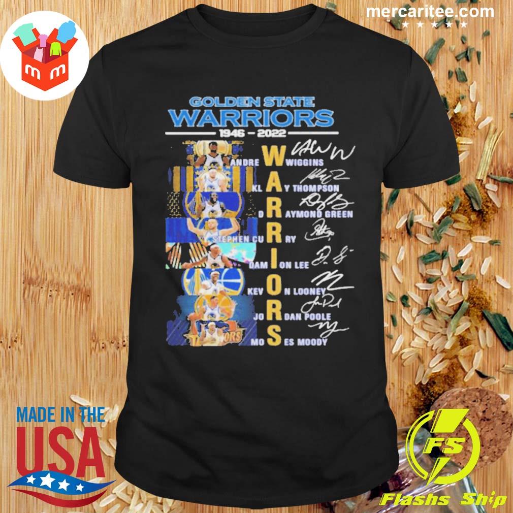Awesome golden State Warriors 1946 2022 Andrew Wiggins Klay Thompson Signatures T-Shirt