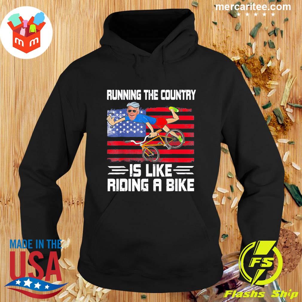 Funny joe Biden Running The Country Is Like Riding A Bike Biden Falls Off Vintage T-Shirt Hoodie