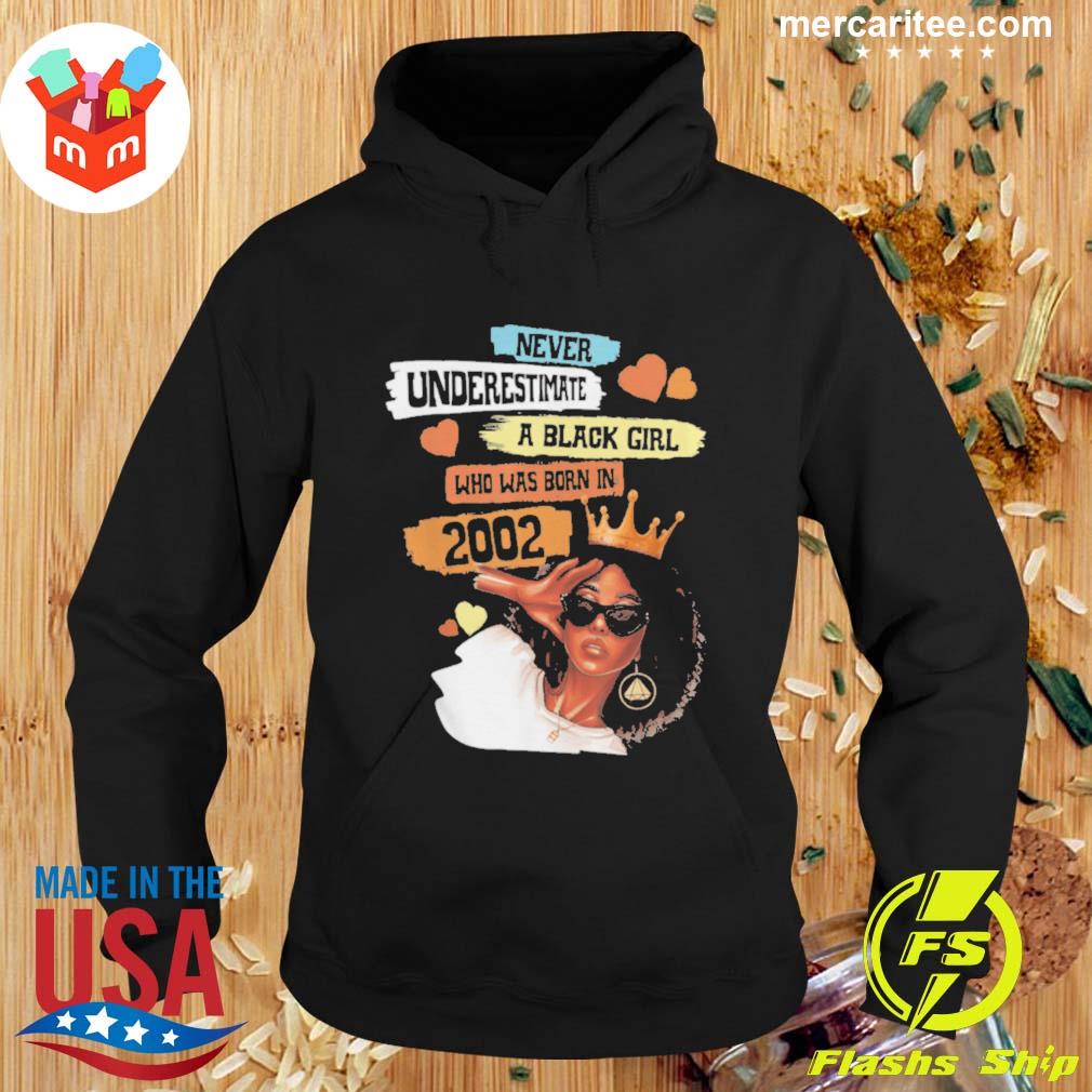 Nice awesome Since 2002 Black Girl Birthday Melanin Afro Queen T-Shirt Hoodie