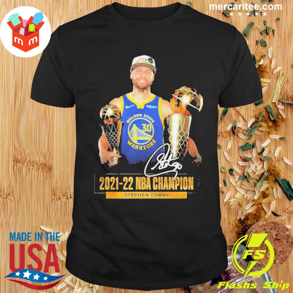 Original 20212022 Nba Champion Stephen Curry Signatures T-Shirt
