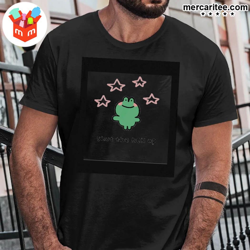 Shut The Hell Up Funny Frog Art T-Shirt