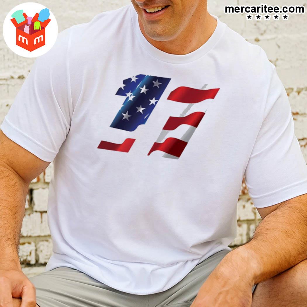 Official 11 America Flag Denny Hamlin Usa Racing T-Shirt