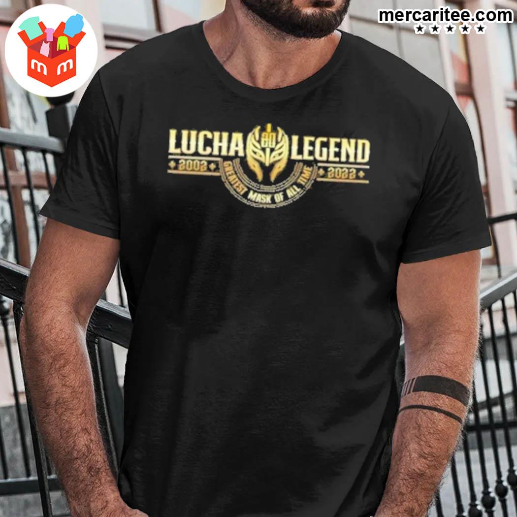 Official 20th Anniversary Lucha Legend Mysterio Greatest Mask Of All Time 2022 T-Shirt