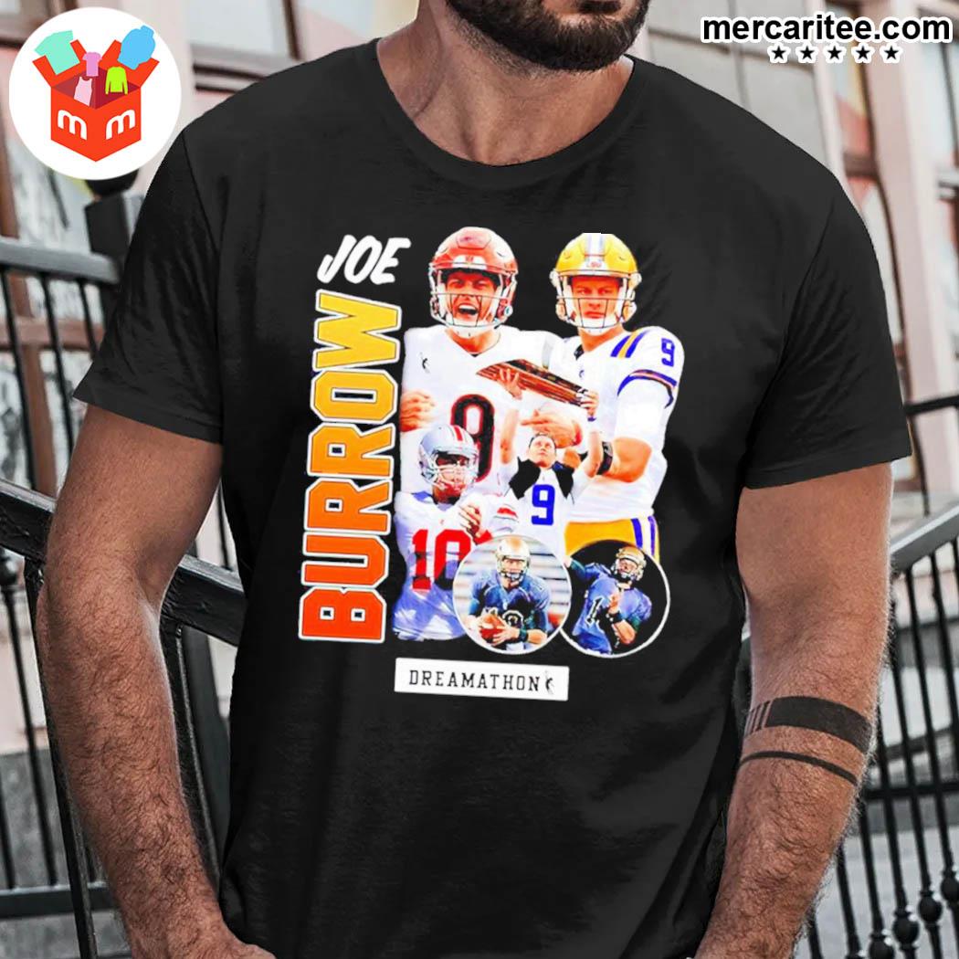 Official American Football Quarterback Joe Burrow 9 Dreamathon T-Shirt