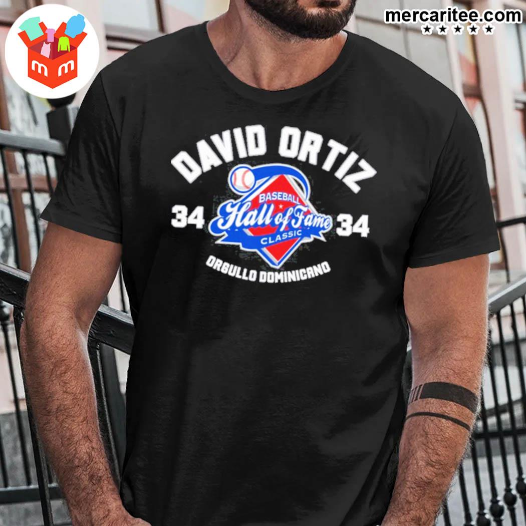 Official Boston Red Sox David Ortiz Hall Of Fame Classic 2022 Orgullo Dominicano 34 T-Shirt