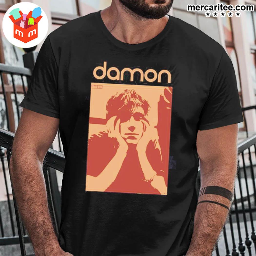 Official Damon Albarn Blur Band Two Tone Design T-Shirt