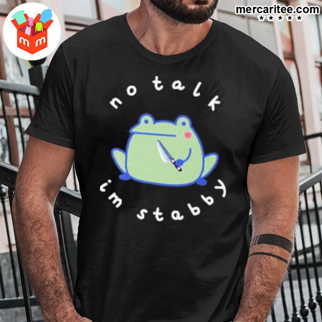 Official I Think The Earth Is Flat So What @jimmylevy A Frog Holding A Knife T-Shirt