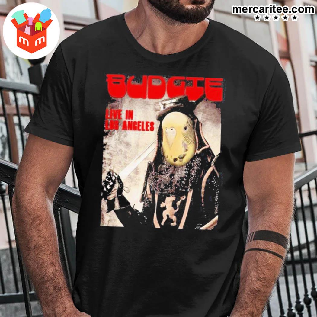 Official Live In Los Angeles Budgie Band T-Shirt