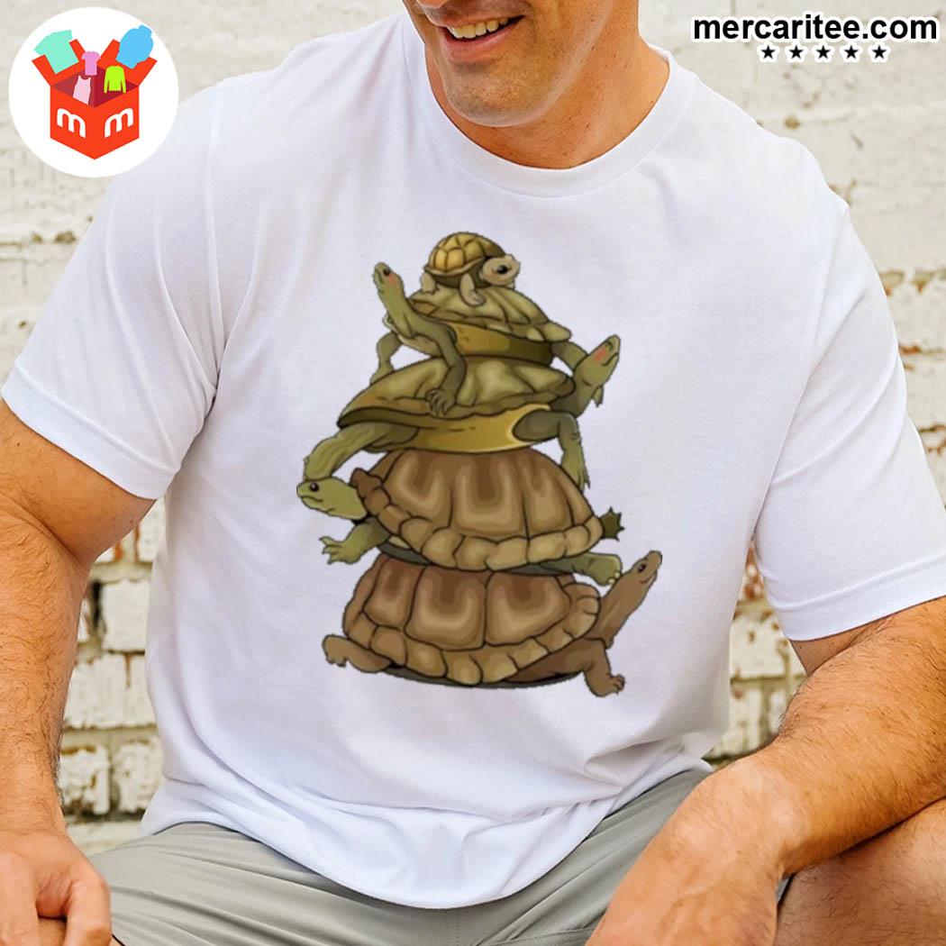 Official Paul Cuffaro Turtle Stack Turtles T-Shirt