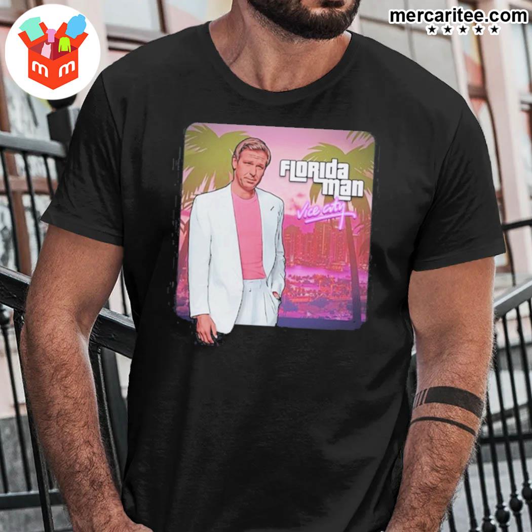 Official Ron Desantis Florida Man Vice City T-Shirt