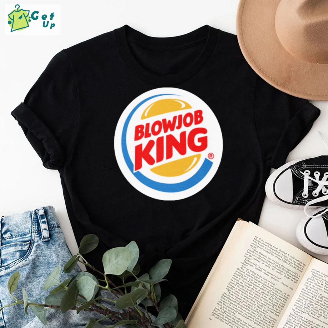 Official hard blowjob king t-shirt