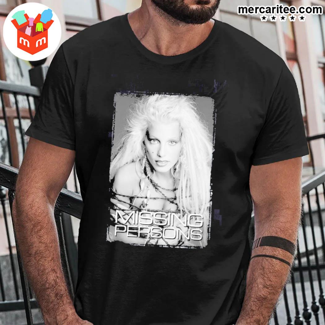 Official vocals Dale Bozzio missing persons band t-shirt