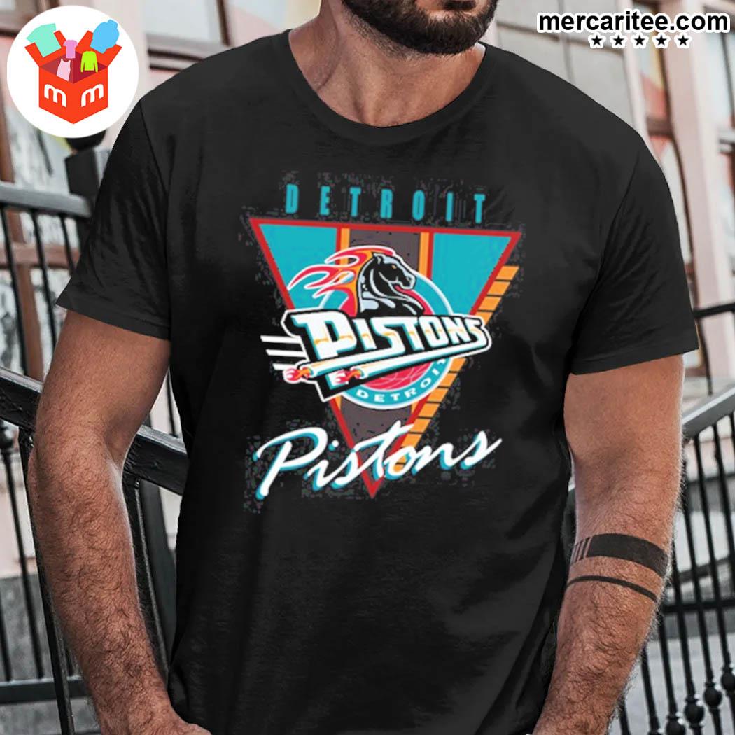 Premium detroit Pistons mitchell and ness pistons final seconds throwback t-shirt