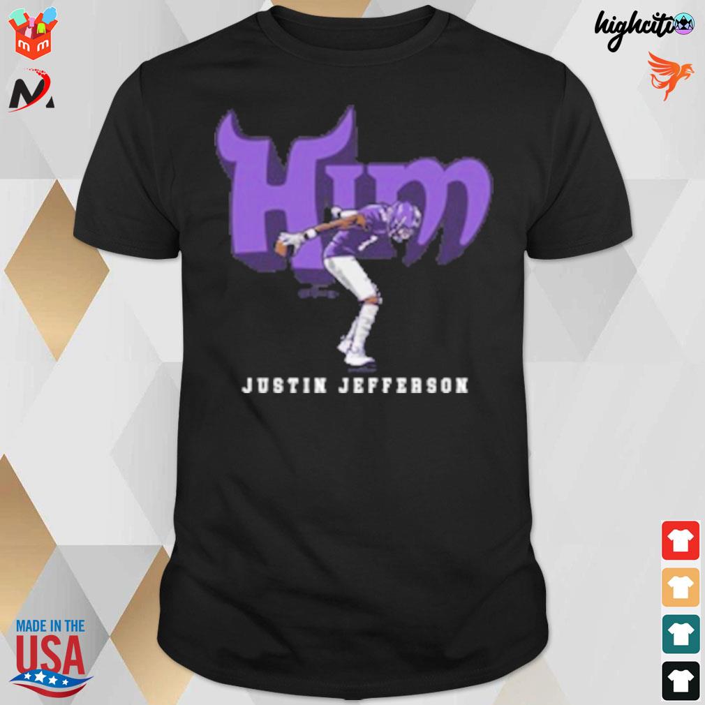 2022 him Justin Jefferson him t-shirt