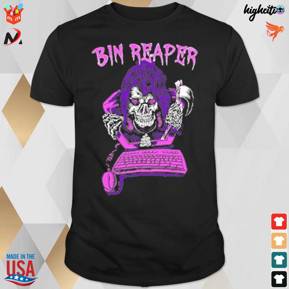 Babytron Bin Reaper 2 ls death and computer t-shirt