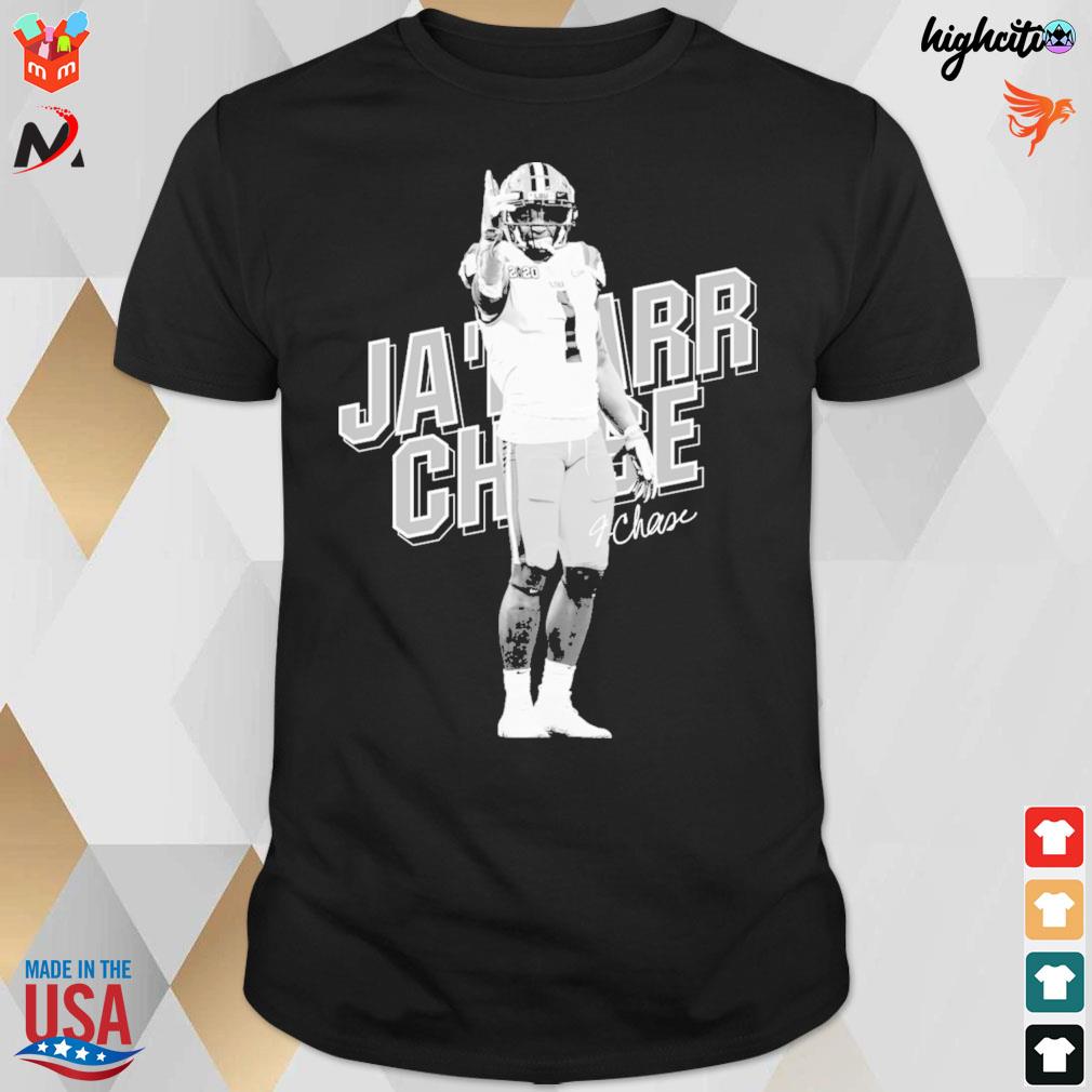 Best Ja'marr Chase Football graphic signature t-shirt