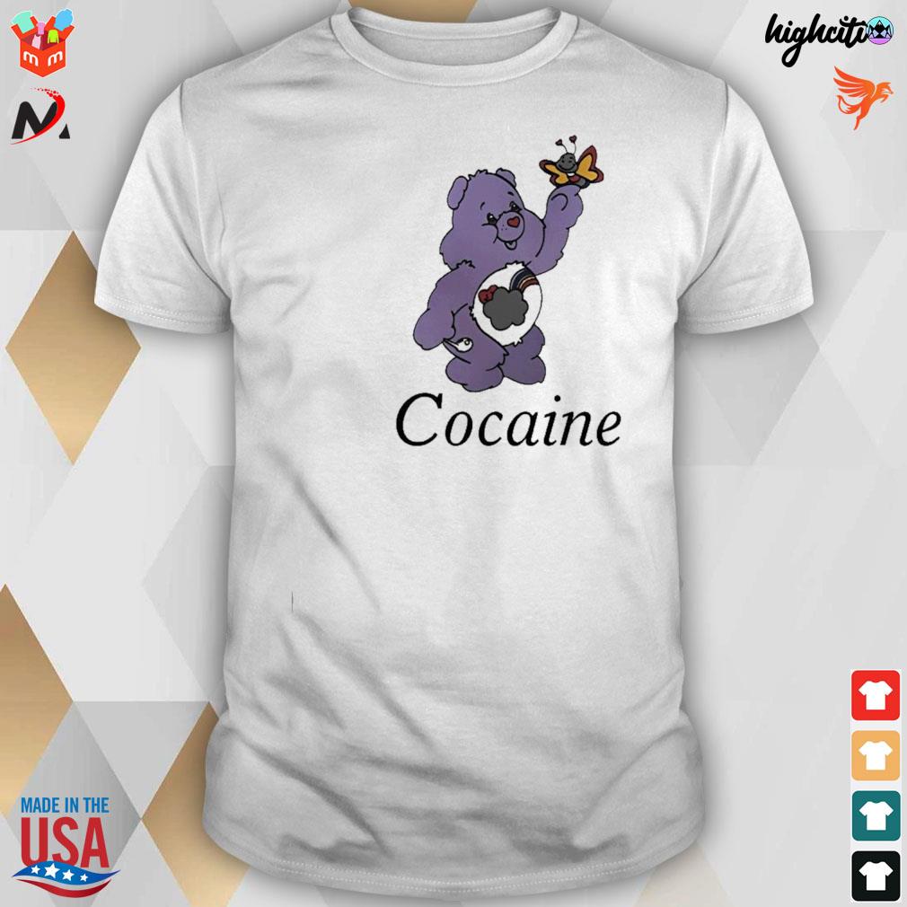 Cocaine bear and butterfly t-shirt