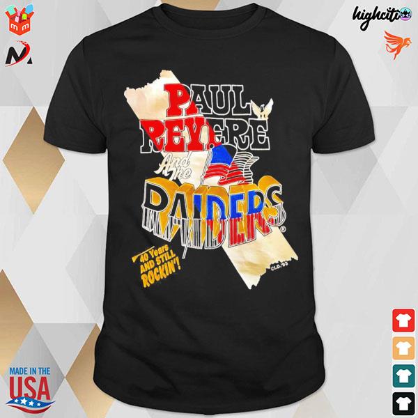 1993 Paul revere and the raiders 40 years and still rocking T-shirt