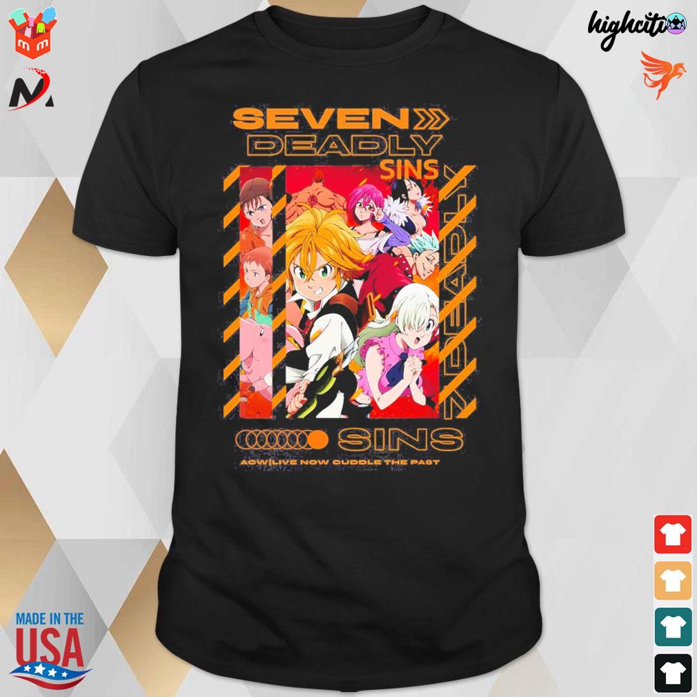 2022 design seven deadly sins anime acw live now guddle the past t-shirt