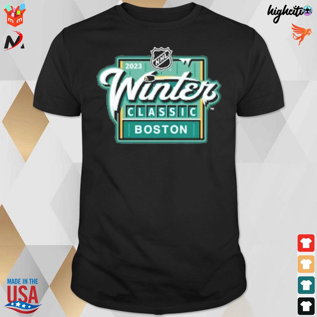 2023 nhl winter classic Boston Bruins vs Pittsburgh penguins logo t-shirt