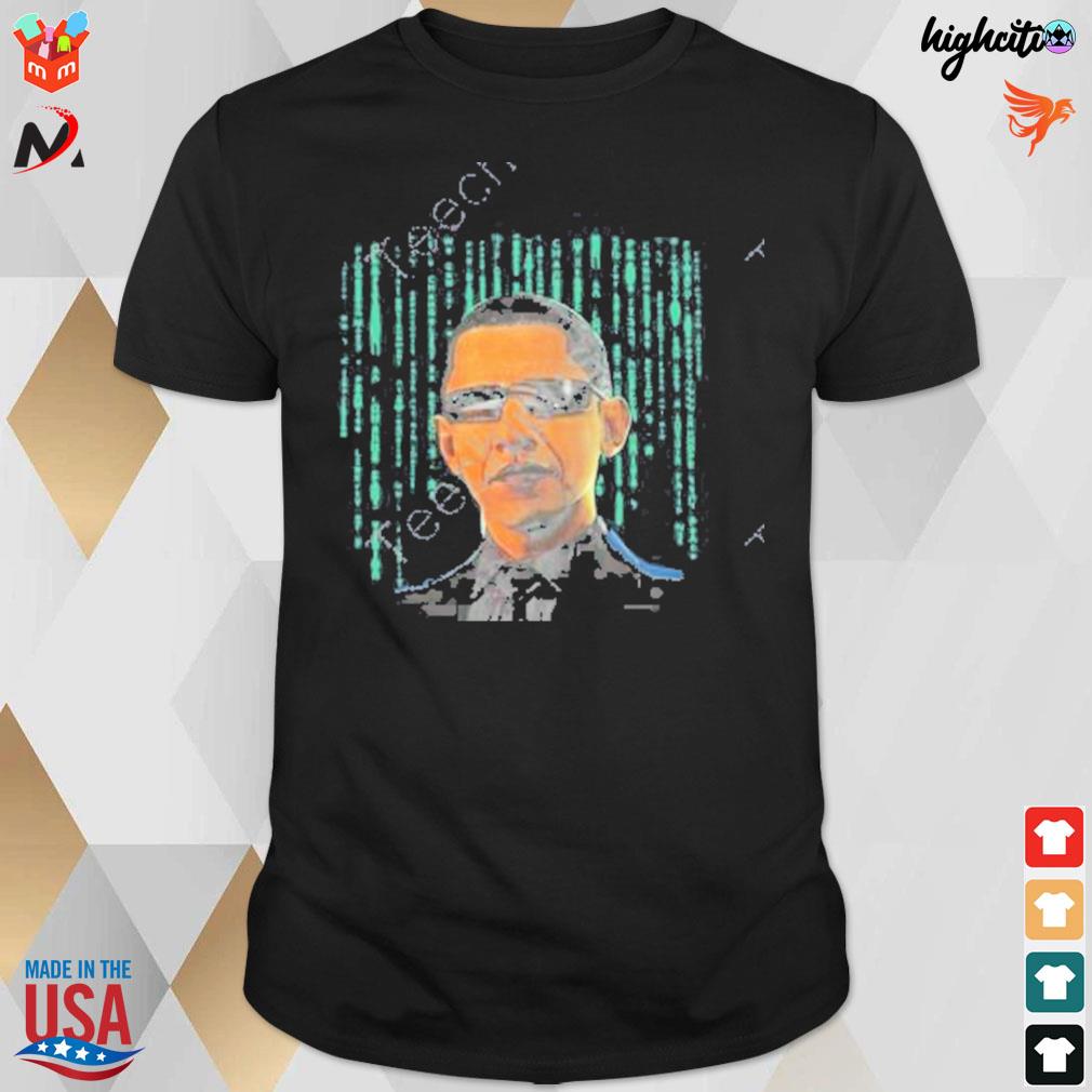 Basketcase gallery tatum's barack Obama matrix t-shirt