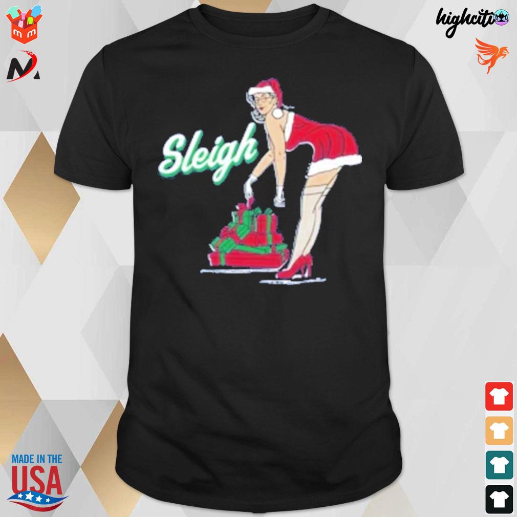 Chicks in the office merch sleigh ugly Christmas 2022 t-shirt