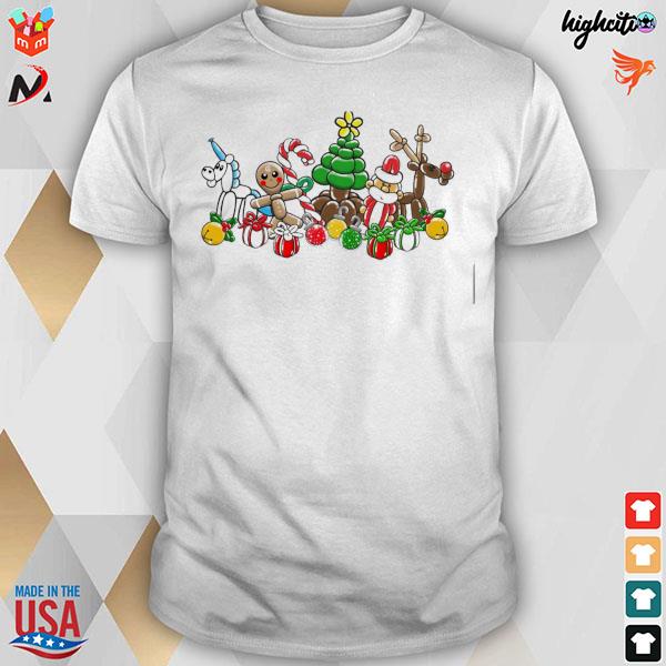 Cute design Christmas balloon dress 2022 T-shirt