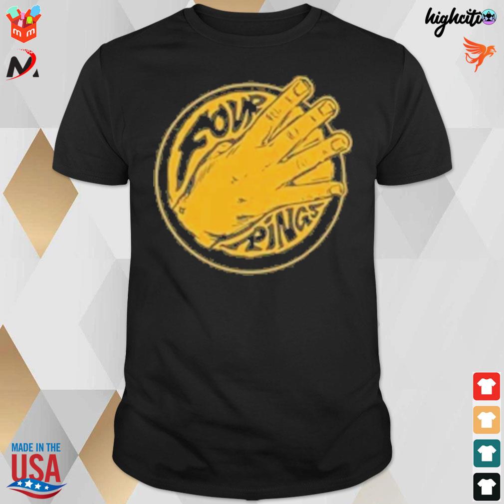 Four rings hand t-shirt