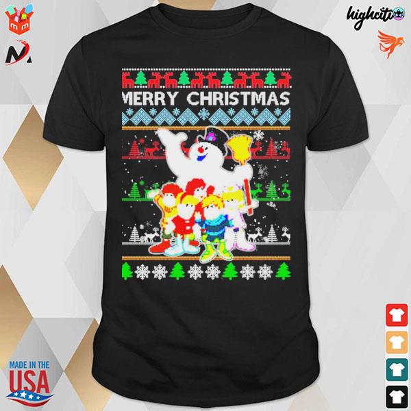 Frosty the snowman TV show merry Christmas 2022 ugly sweater T-shirt