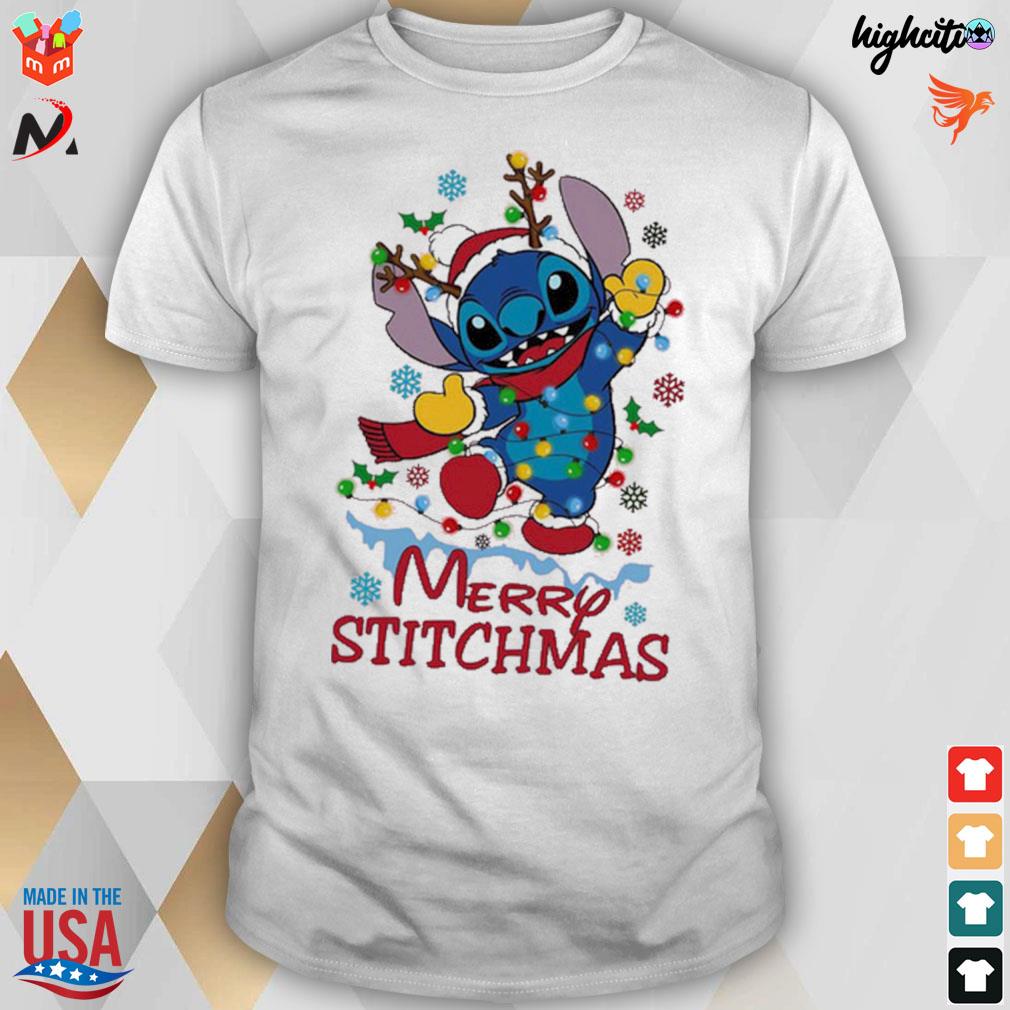 Merry stitchmas disney Christmas Stich t-shirt