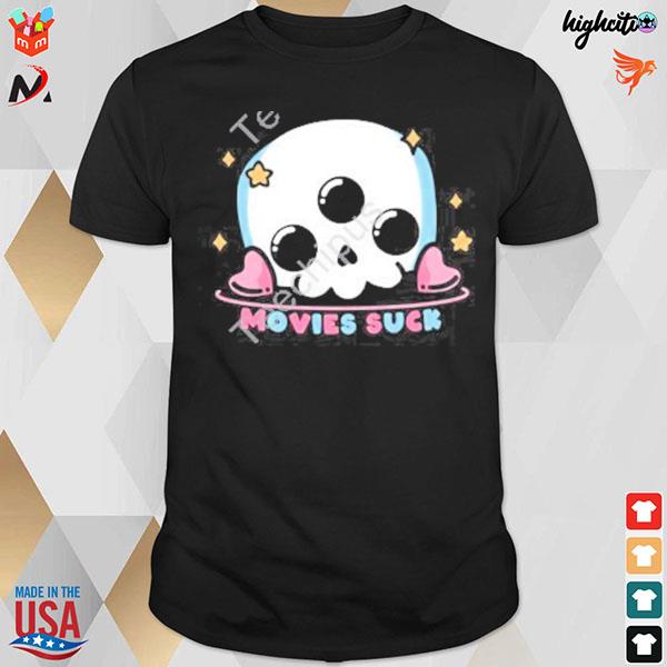 Movies suck skull T-shirt