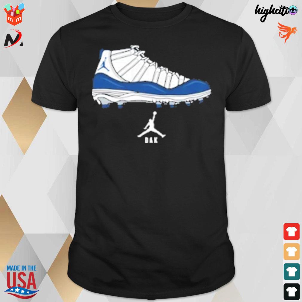 NFL Dallas Cowboys dak prescott graphic shoes t-shirt