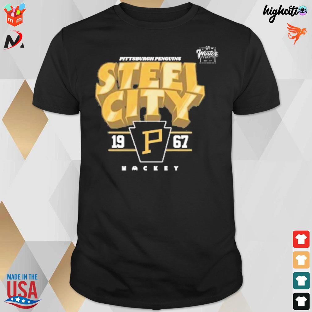 Nhl Pittsburgh Penguins steel city 2023 winter classic local 19 67 hockey t-shirt