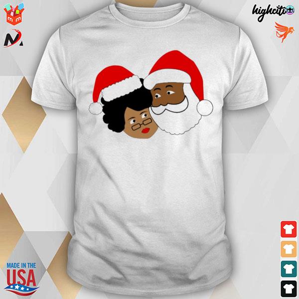 Santa and Mrs Claus Christmas t-shirt